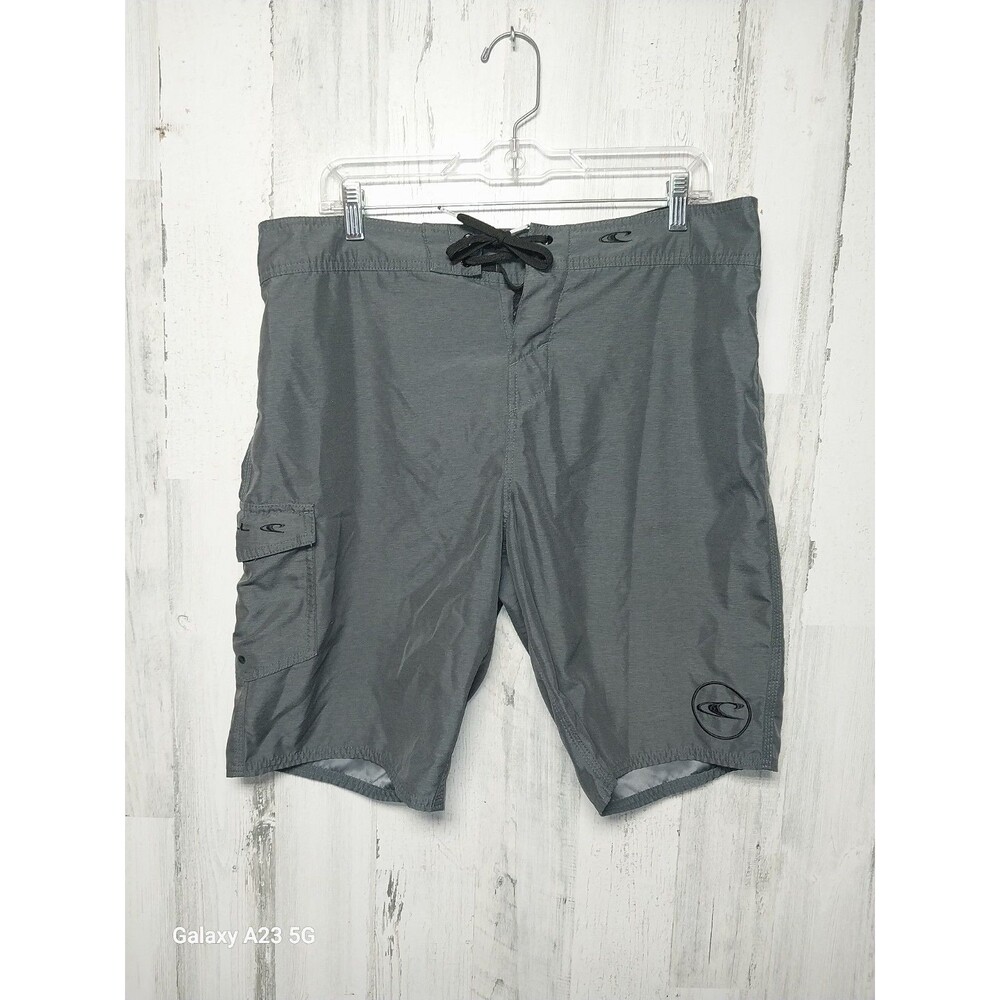 O'Neill Santa Cruz Solid 2.0 Boardshorts, Charcoal, Men's 34